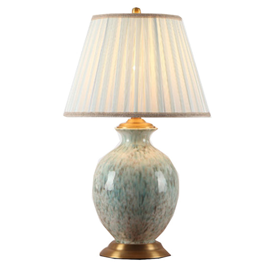 Multicolor Jingdezhen Ceramic Table Lamp Chinese Style for Bedroom Living Room Office