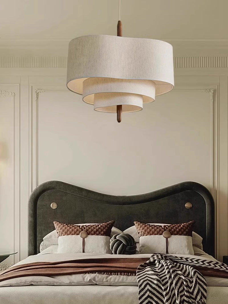 Tax Include 23'' Linen Flower Pendant Light Dia.58cm