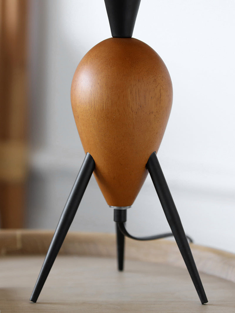 Tax include Solid Wood Desk Lamp Farmhouse Handmade Paper Lampshade