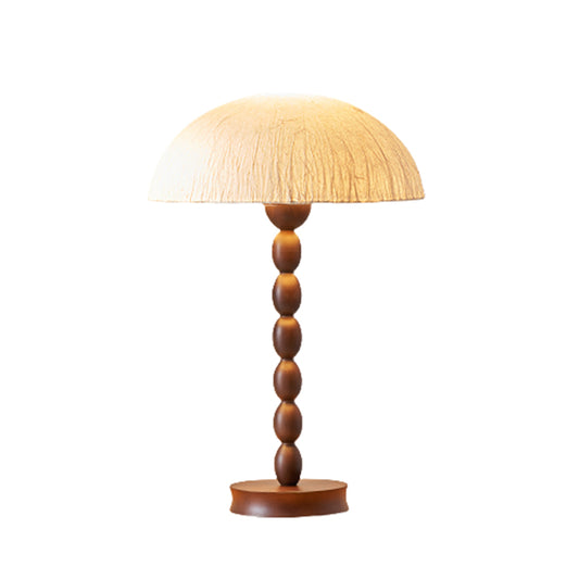 Vintage Log Style Led Table Lamp for Living Room Sofa Decorative Rice Paper Lampshade Desk Lamp