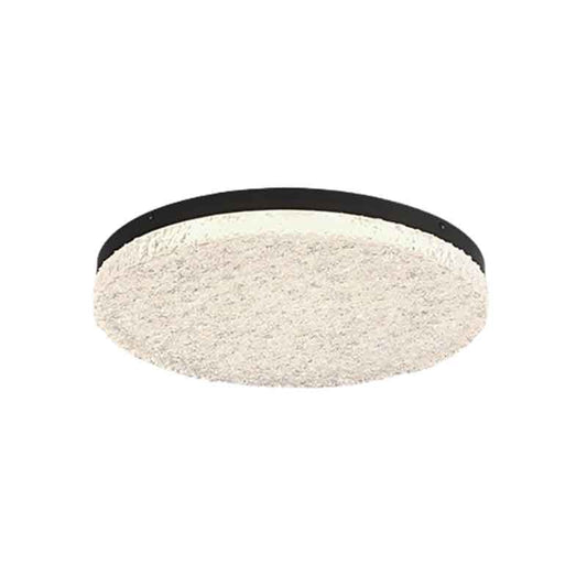 American Style Luxury 19" Round Resin Flush Mount LED Ceiling Light with Remote Control Dimmable