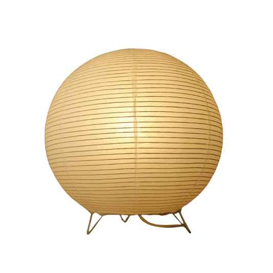 Nordic Simple Paper Lantern Table Lamp Japanese Style Living Room Bedroom LED Lighting