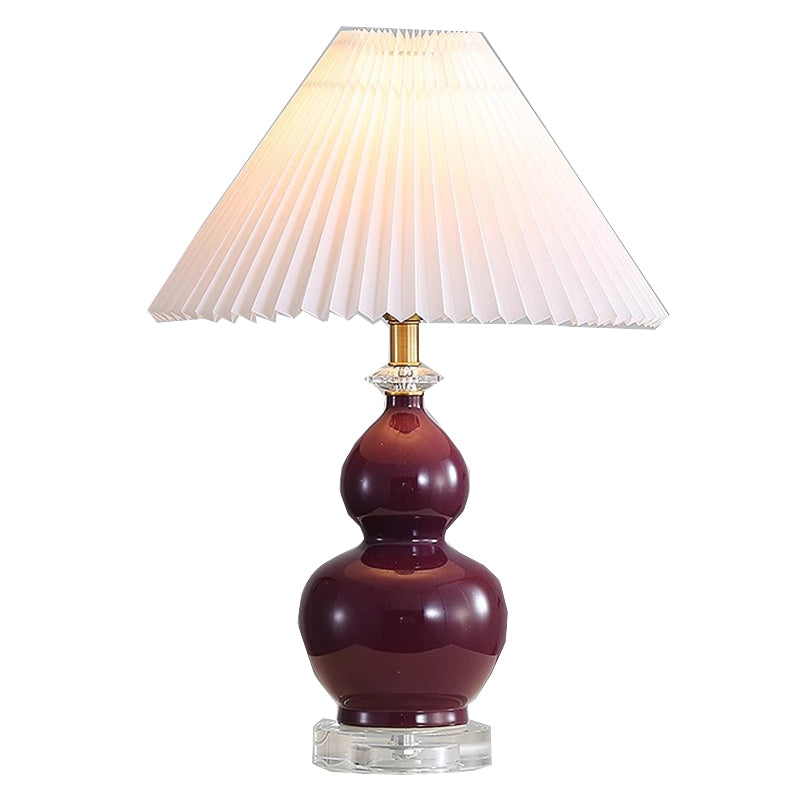 Europe Retro Ceramic Table Lamps Ceramic Gourd Lamp Body For Bedroom Living Room Study Lamp