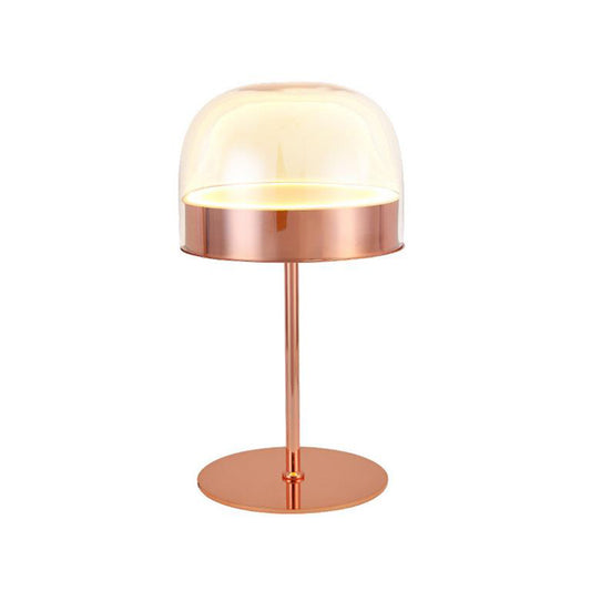 Italian Post-Modern Creative Rose Gold Glass Desk Lamp Art Personality Bed Head Bedroom Living Room Designer Table Lamp