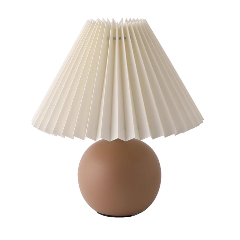 Ceramic Pleated Table Lamp Ins Girl Nordic Bedside Lamp Bedside Table Lamp Decorative Lamps