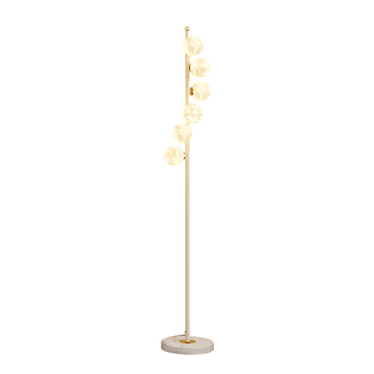 Creative 63" 6 G9 LED Light Bulb Marble Floor Lamp