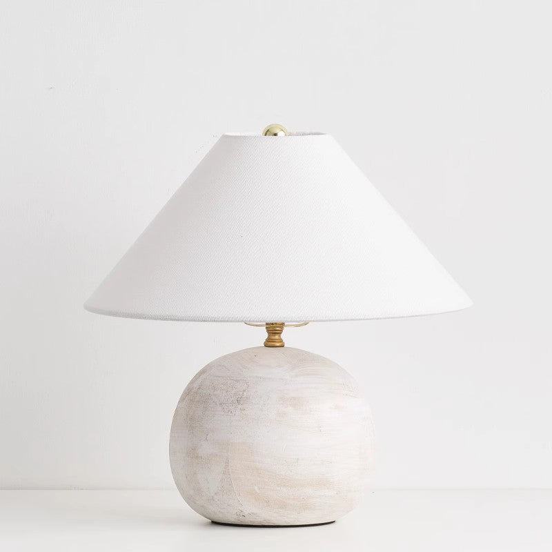 American Simple Solid Wood Table Lamp Retro Warm Bedroom Bedside Lamp Living Room Side Table Decorative Lamps