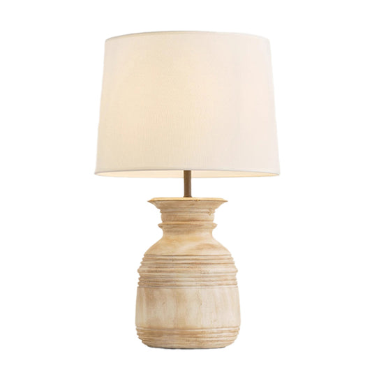 Retro Solid Wood Table Lamp Creative Bedroom Bedside Lamp Homestay Hotel Lobby Table Lamp