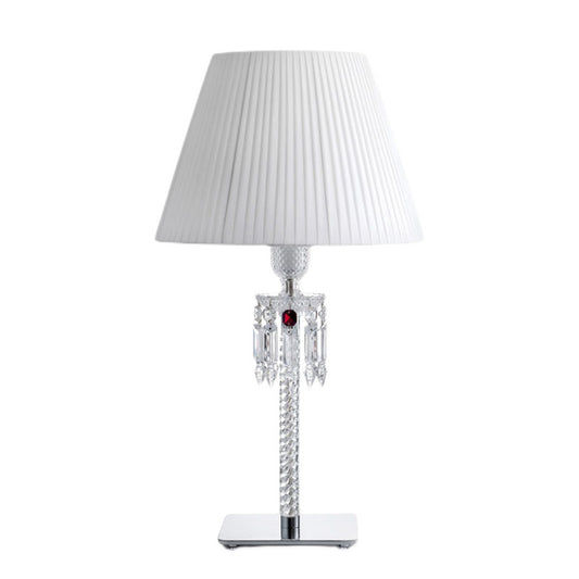 Designer Creative Luxury Crystal Table Lamp With Fabric Lampshade