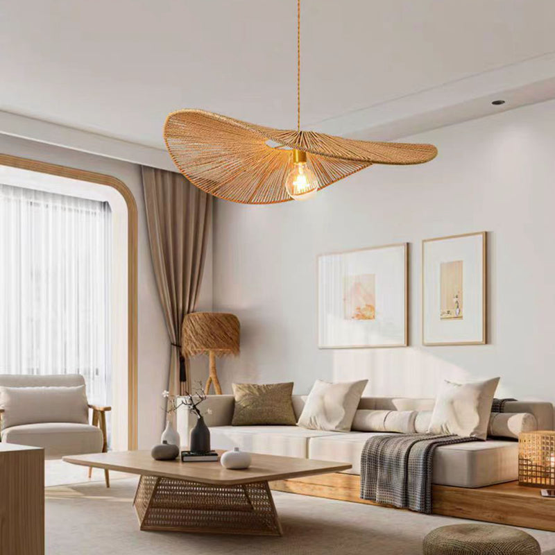 24'' Rattan Flower Pendant Light Dia.60cm