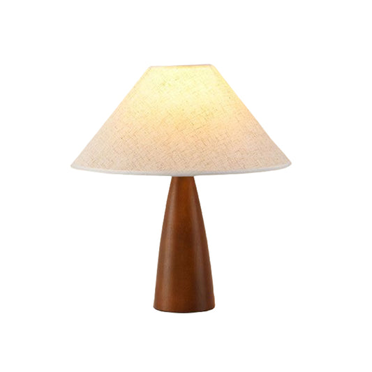Modern 15.5" Standard Desk Lamp with White Textile Shade Residential Use Plug-and-play Lighting 110V-240V