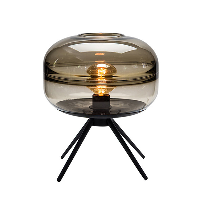Modern Simple Glass Table Lamps Nordic Creative Bedroom Bedside Light Glass Shade Desk Lamp