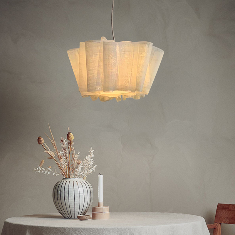 Tax Include French Creamy Style Led Pendant Lights Bedroom Art Decor