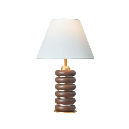 Vintage Light Luxury Warm Wooden Table Lamp Bedroom French  New Chinese Style