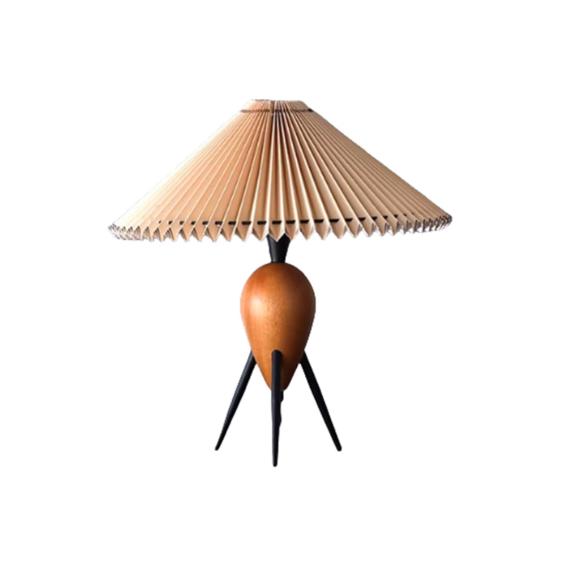 Nordic Retro Personality Wood Table Lamp American Hotel Bedroom Bedside Lamp Medieval Desk Lamp