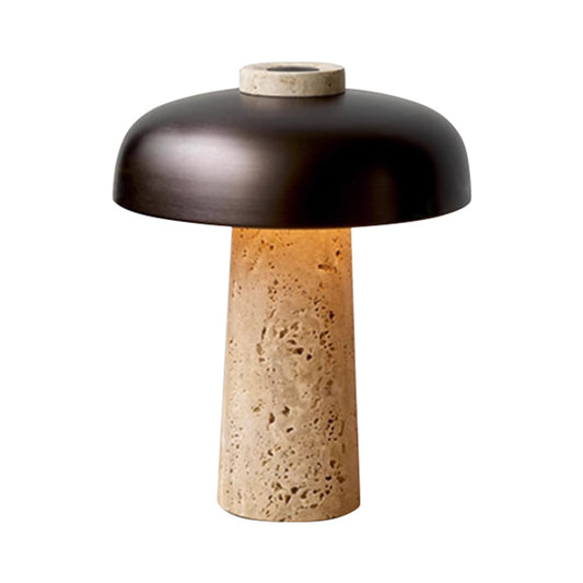 Danish Designer Natural Stone Mushroom LED Table Lamp Living Room Bedroom Bedside Modern Study Light Home Lighting Decor