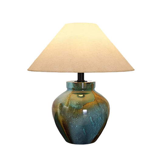 Vintage Ceramic LED Table Lamp Bedside Desk Nightstand for Bedroom Living Room Office