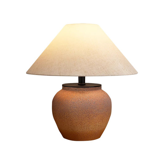 Handmade Ceramic E27 Table Lamp Wabi-sabi Style Retro Bederoom Beside Led Desk Lamp