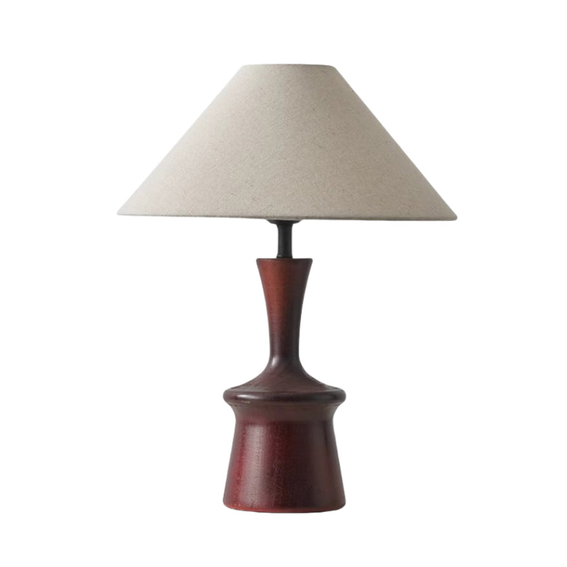 LED Wood Table Lamps Simple Chinese Style Decoration Lamp Night Light Fabric Lampshade Bedroom Bedside Lighting