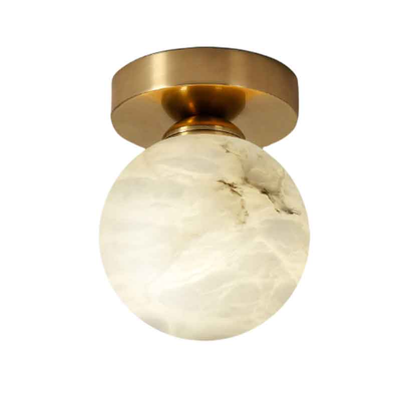 Modern Luxury Nature Marble Ceiling Light for Bedroom Living Room Hallway Balcony