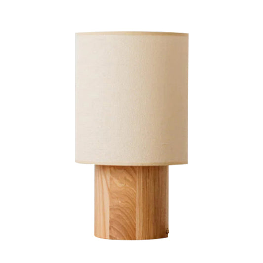 Retro Wooden Table Lamp Designer Log Style Bedroom Bedside Lamp Living Room Study Decor E27 Lamp