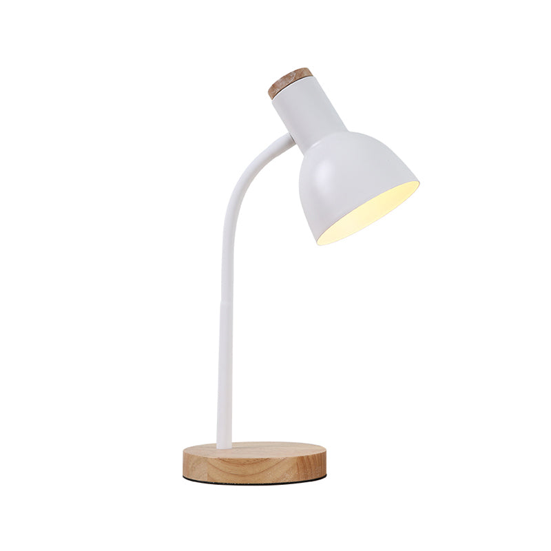 Nordic Wooden Iron LED Desk Lamp for Dorm Eye Protection Reading Table Lamp for Study Home Bedside Night Light