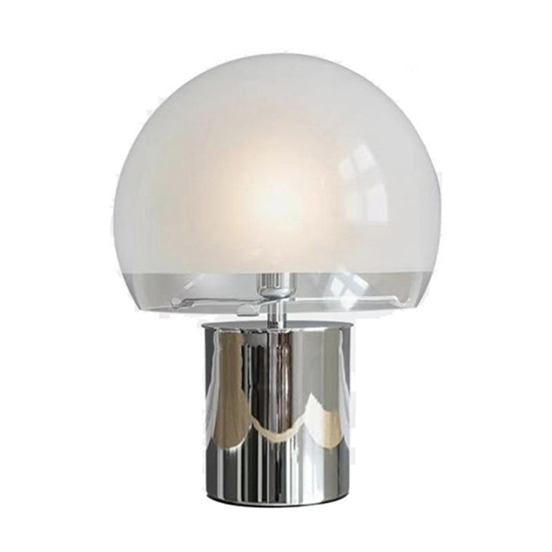 Postmodern Simple Mushroom Table Lamp with Milk White Glass Lampshade