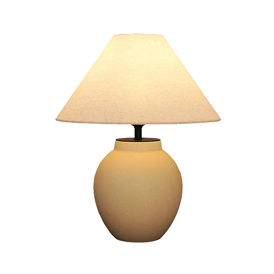 Wabi-sabi Style Room Decoration Ceramic Table Lamp Simple Retro Bedroom Bedside Sofa Desk Lamp