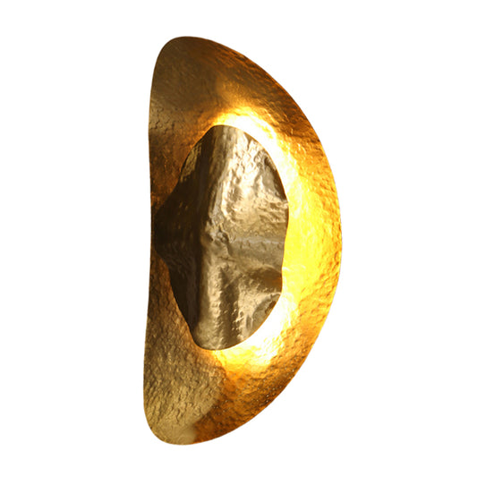 Creative Half Month Luxury Brass Wall Lamp