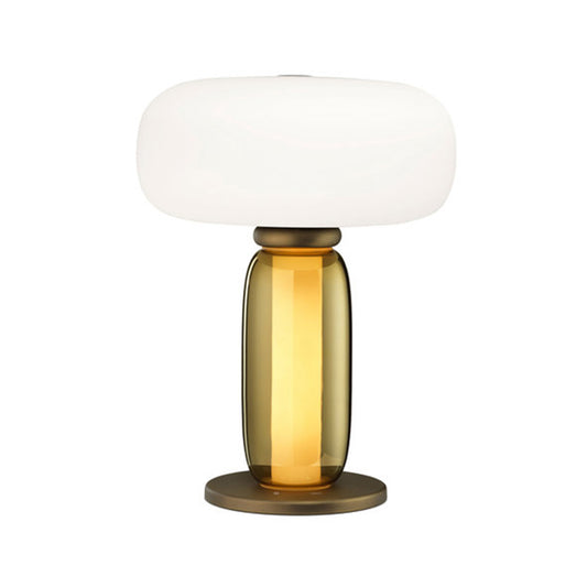 Designer Simple Glass Table Lamp With Milk White Glass Lampshade