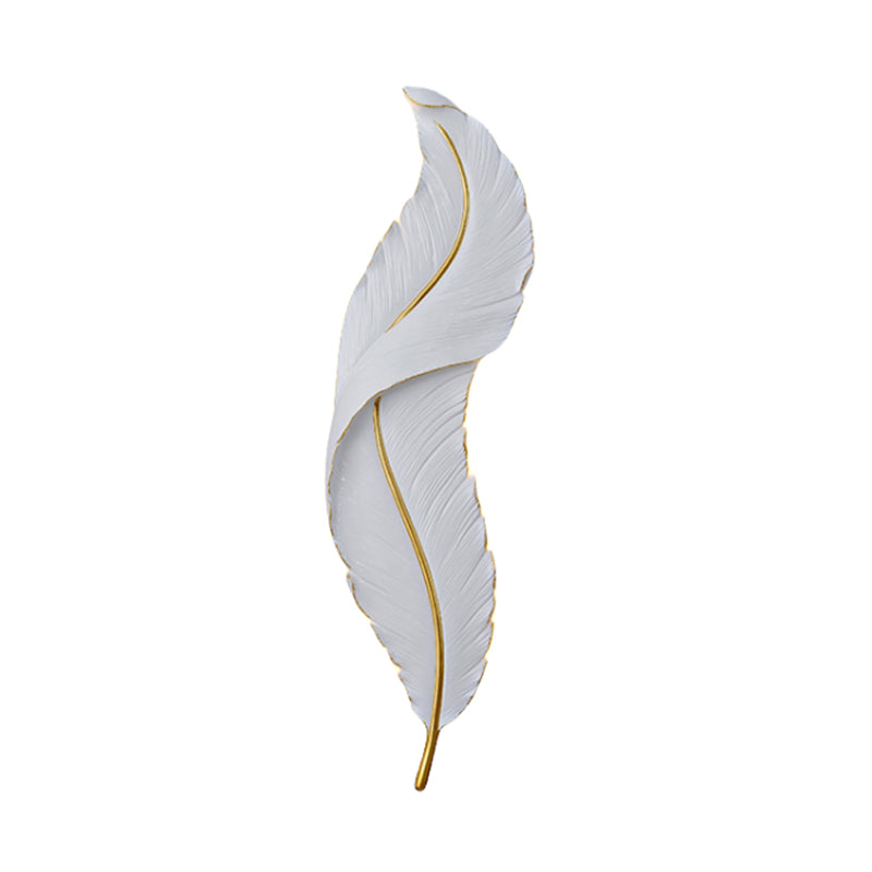 Modern Nordic Luxury Resin Wall Light LED Feather Bedroom Bedside Lamp Creative Home Decoration Hotel Corridor Lights