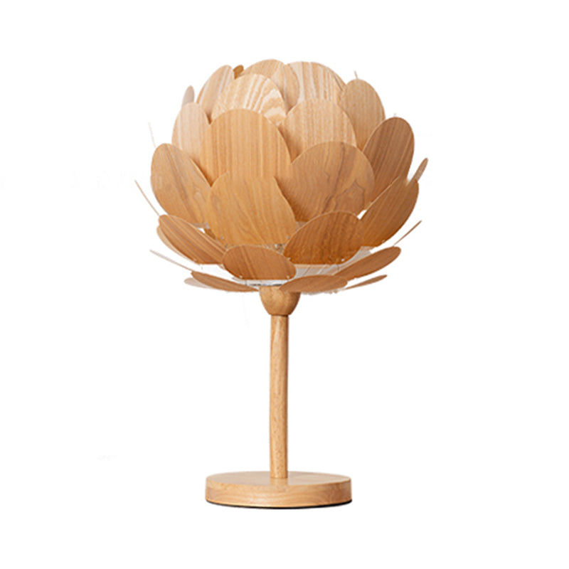 Solid Wood Handmade Creative Hollow Carved Table Lamp Study Living Room and Bedside Decorative Lamps