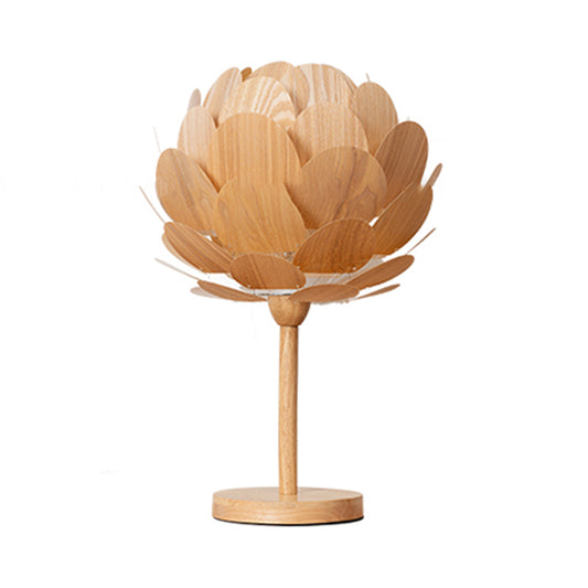 Solid Wood Handmade Creative Hollow Carved Table Lamp Study Living Room and Bedside Decorative Lamps