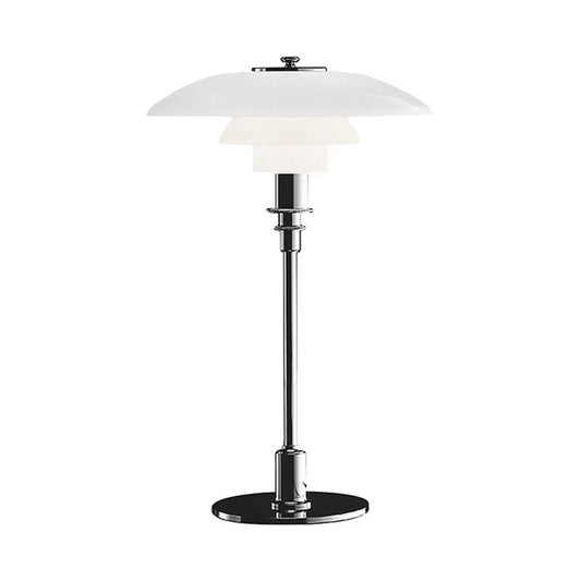 Modern Light Luxury 18" Table Lamp With Glass Lampshade