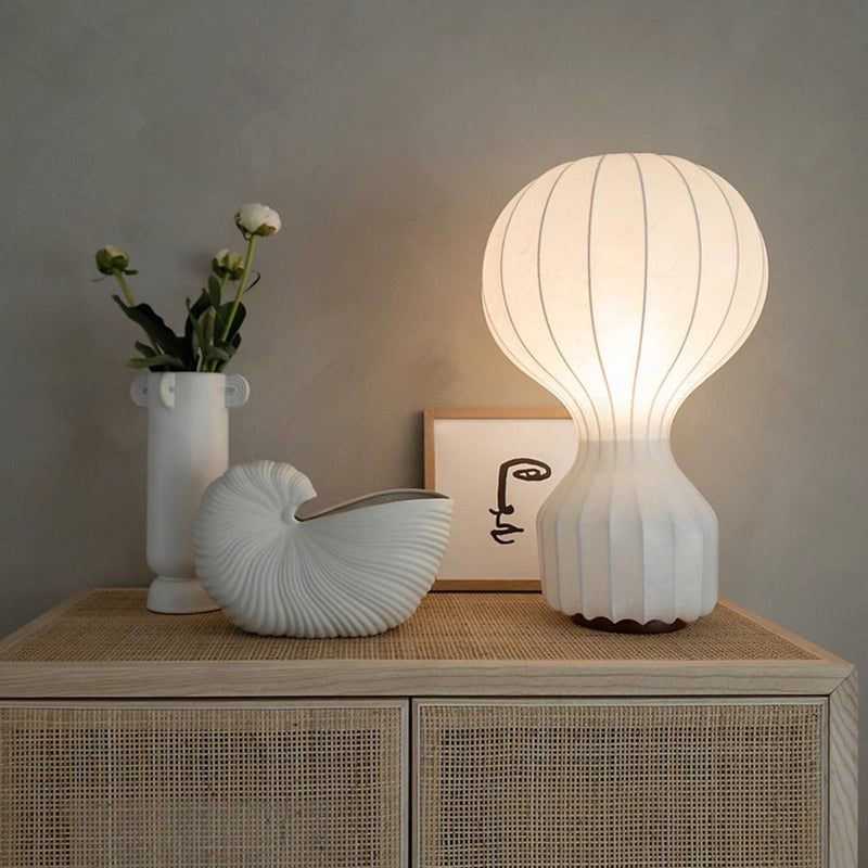 Silk E27 Led Table Lamps for Bedroom Bedside Light Living Room Restaurant Hotel Room Desk Lamp  Home Decor