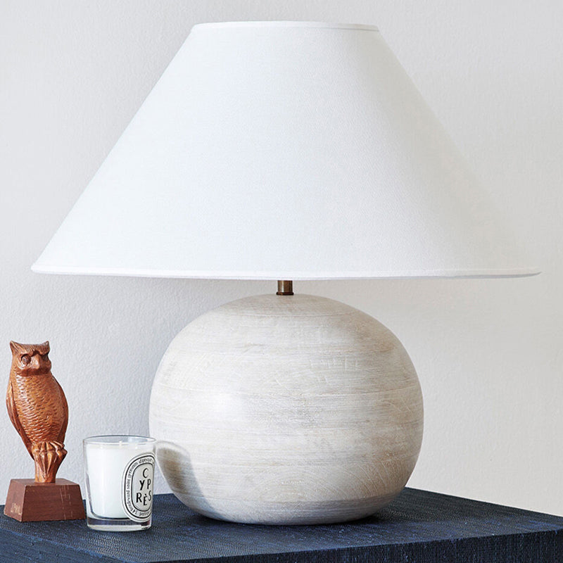 Country Nostalgic Wooden Table Lamp Elegant Simple Bedroom Cozy Bedside Lamp Living Room