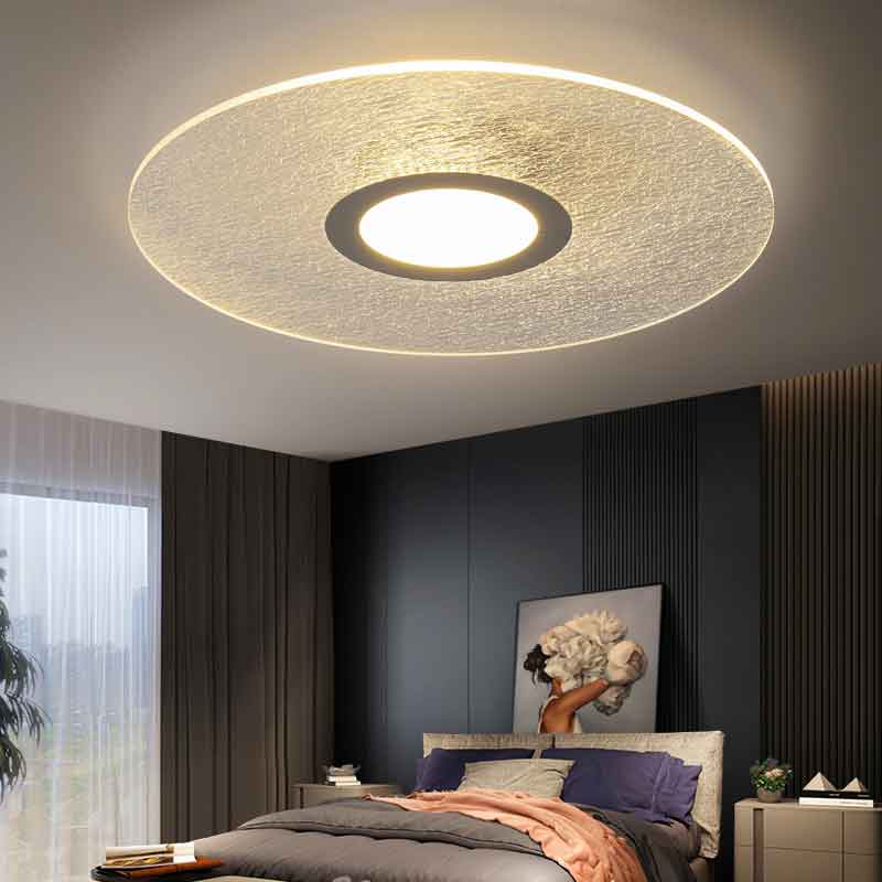 Modern Super Thin 0.8cm Thick Round Acrylic LED Ceiling Light Warm White Light 3000K