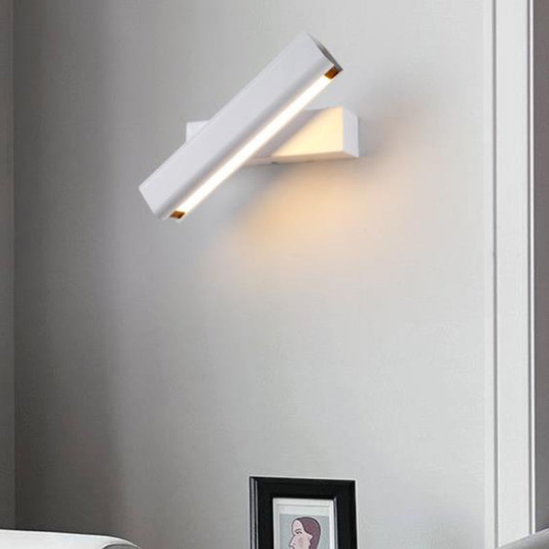 Simple Adjustment Metal Wall Light With Acrylic Lampshade Modern Aisle Balcony Sconce Creative Bedside Wall Lamps