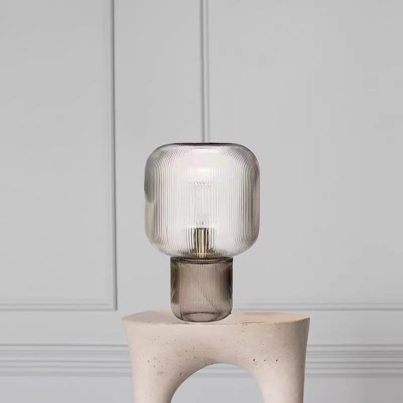 Nordic Glass Table Lamp Post-Modern Bedroom Bedside Lamp Living Room Conference Hall Hotel Model Room Club Lamp