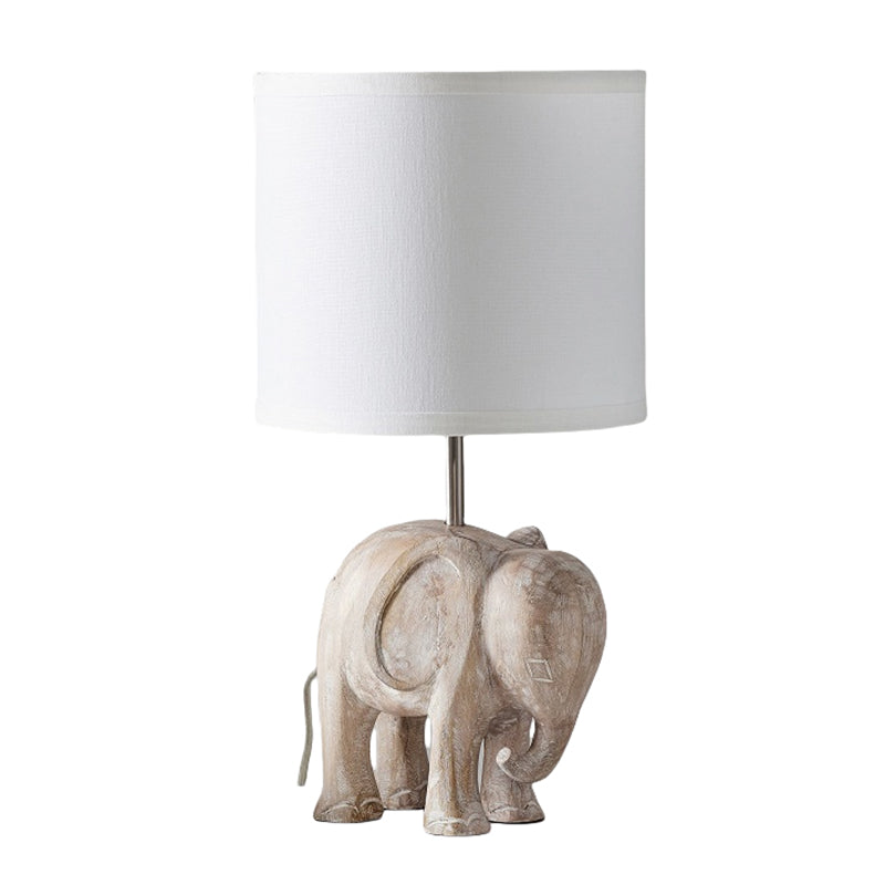 Handmade Wooden Carving in Rural Areas Cute Animal Table Lamps Warm Bedroom Bedside Lamps Children Room Lamps