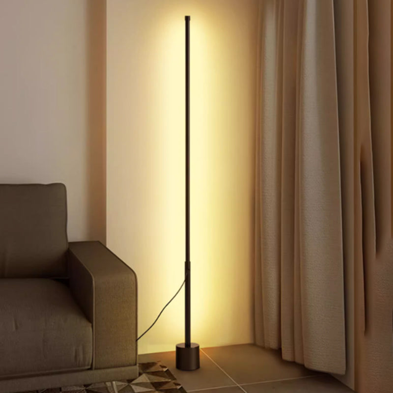 Modern Simple Column Black 39"/55" Floor Lamp