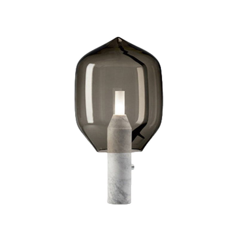 Nordic Glass Table Lamp Bedroom Bedside Study Modern Minimalist Designer Sample Room Desk Lamp