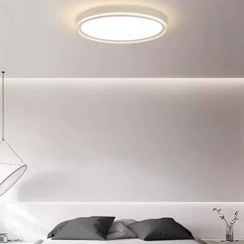 Modern Super Thin Round Metal Flush Mount LED Ceiling Light for Bedroom Living Room Aisle