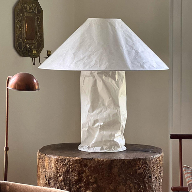 Wabi Sabi Paper Table Lamps Art Deco Stand Lights Living Room Bedroom Corner Table Lights