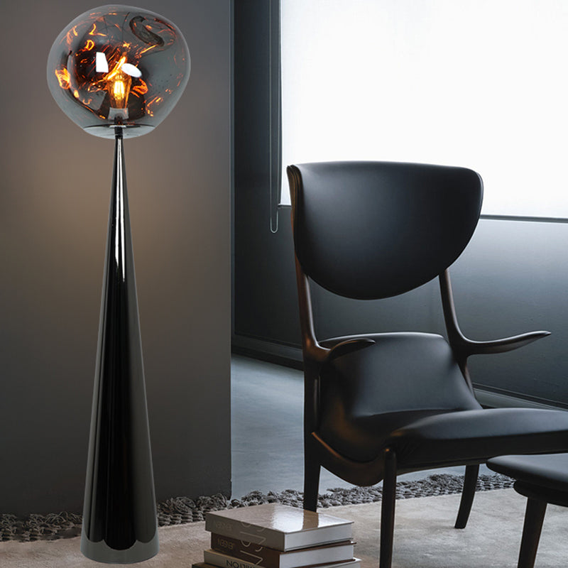 Creative 56" Volcanic Lava Floor Lamp With Acrylic Lampshade