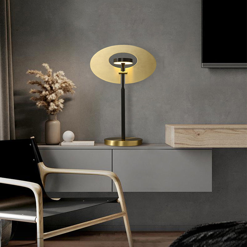 Minimalist Modern Style Copper Table Lamp for Hotel Bedroom Living Room Decoration Acrylic Desk Lights