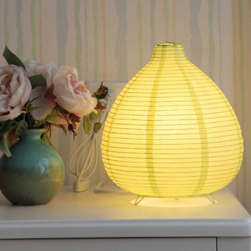 Bedside Paper Lantern Table Lamp Modern Simple NightStand Desk Lamp for Dorm Dresser