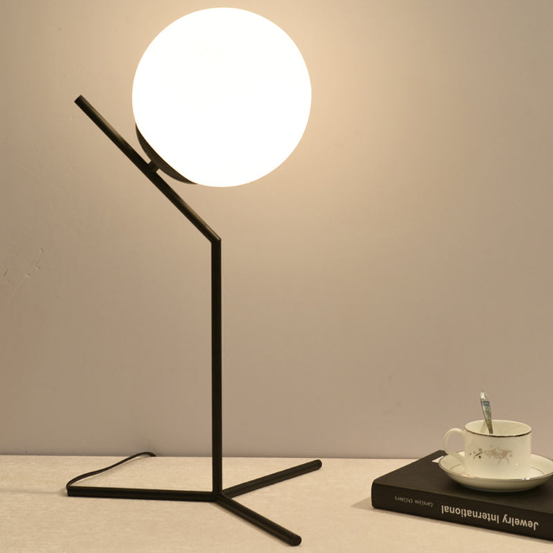 Glass Ball Desk Lamp for Bedroom Table Light Decoration Night Lighting Entrance Home Indoor Decor Cafe Bedside Bedroom Reading