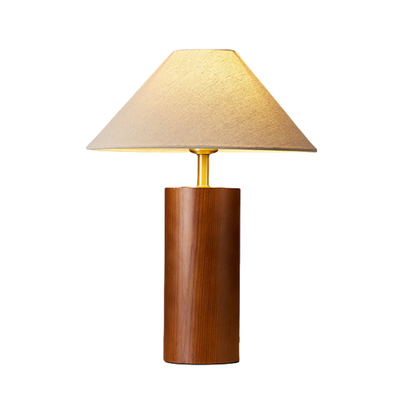 Chinese Classical Minimalist Wabi-sabi Decorative Table Lamp Solid Wood LED Interior Lighting Living Room Bedroom Bedside