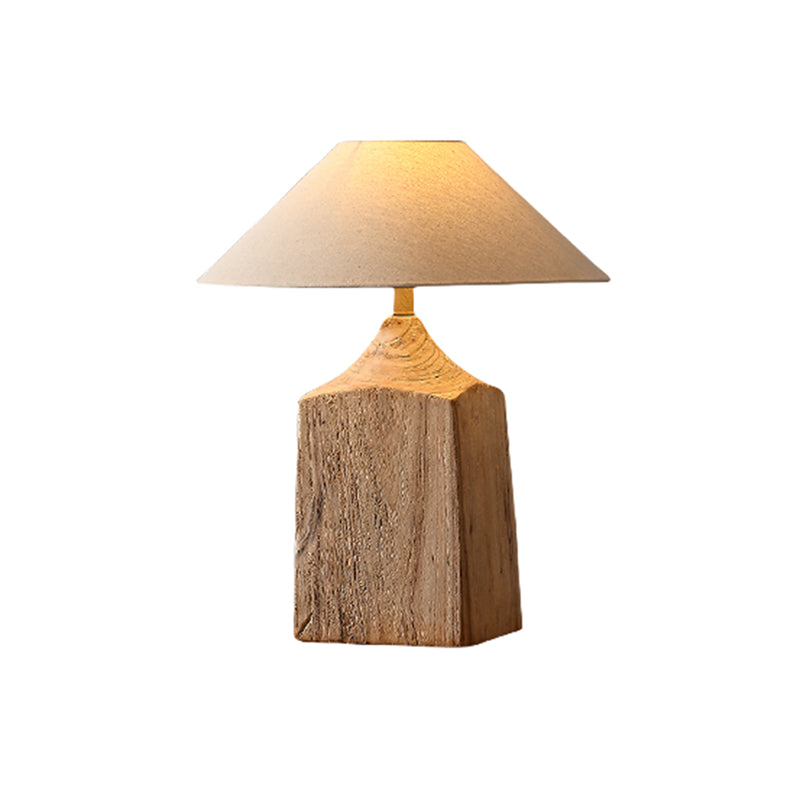 Contemporary Wooden Table Lamp Creativity Living Room Bedroom Study Hotel Homestay engineering Desk Light